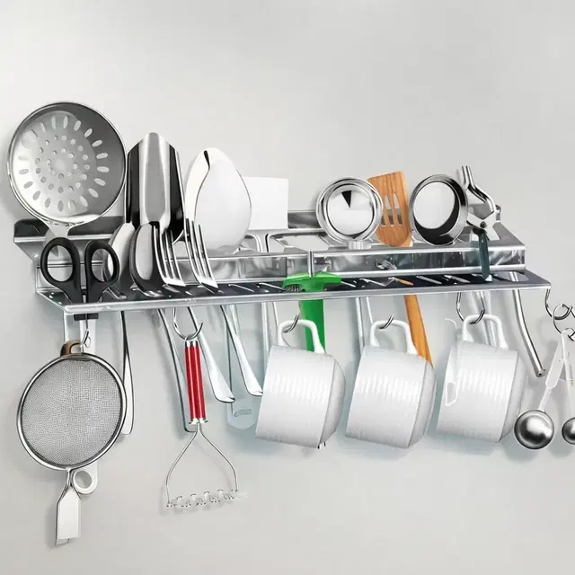 Steel Spoon Stand For Kitchen Shelves