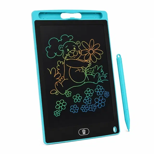 12 Inch LCD Writing & Drawing Reusable Tablet for Kids [Multicolor]