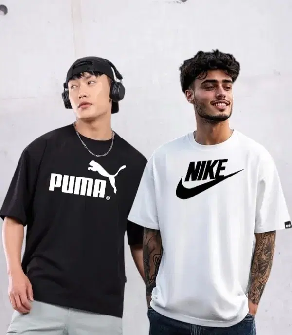 Poly Blend Half Sleeves Printed T-Shirt for Men (White & Black, M) (Pack of 2)