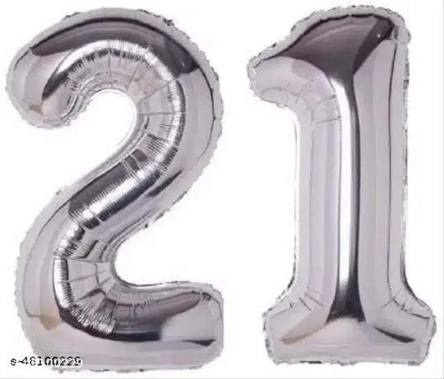 Number Foil Balloon, Assorted, Pack of 1