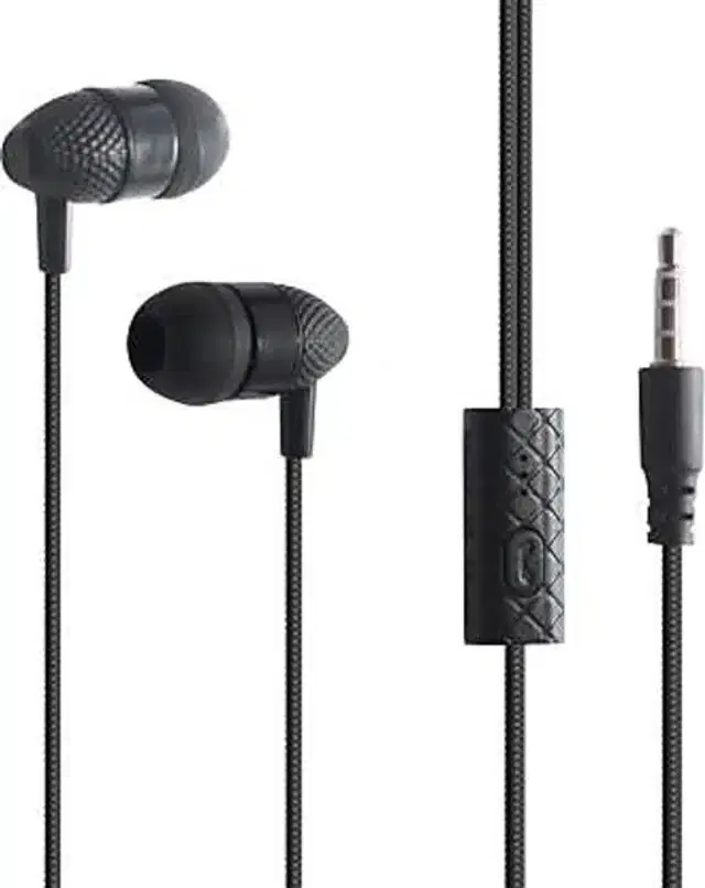 In Ear Wired Headphones, Black