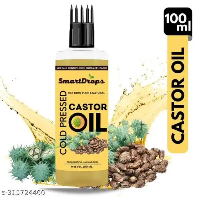 Smart Drops Cold Pressed Castor Oil, 100 ml