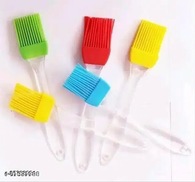 Silicone Oil Brush, Multicolor, Pack of 5