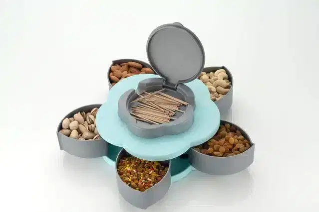 5 Compartments Serving Tray, Assorted