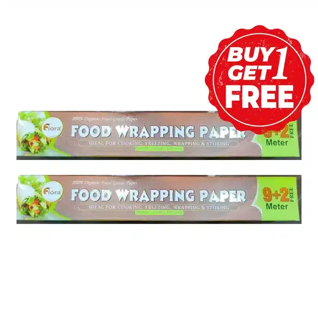 Fiora 9+2 Mtr Food Wrapping Paper 9+2 m, Buy 1 Get 1 Free