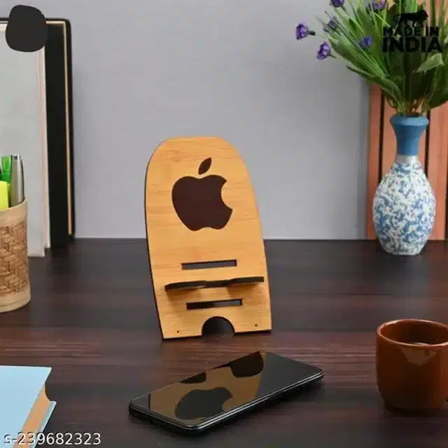 Wooden Mobile Stand, Brown