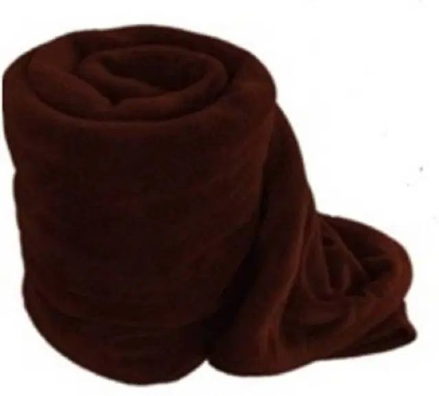 Fleece Blanket, Brown, 60x90 Inches