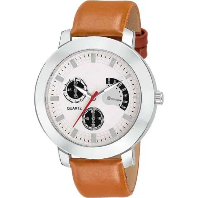 Casual Leatherette Analog Watch For Women (Nude) (MP-86)