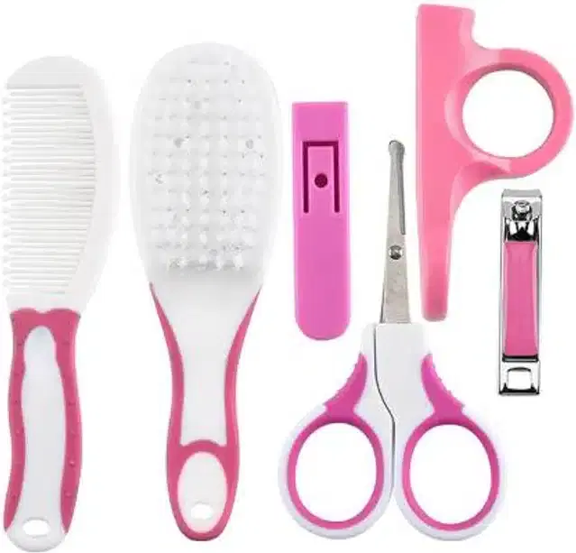 Manicure & Pedicure Kit for Kids, Pink & White, Set of 6