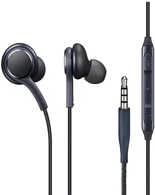 Rich Bass and Noise Isolation Wired Earphones, Black