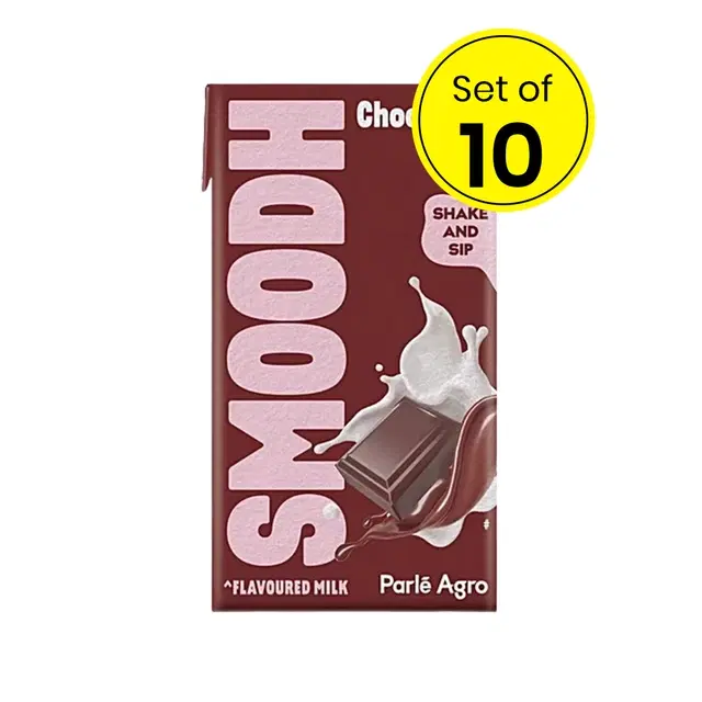 Smoodh Chocolate Flavoured Milk 10X80 ml (Set of 10)