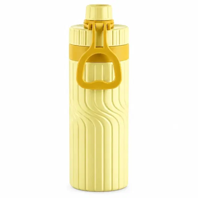 Cello Rivo Tuff Flask, 500 ml, Yellow | Insulated Jug | Keeps Water Cool | Sturdy Handle