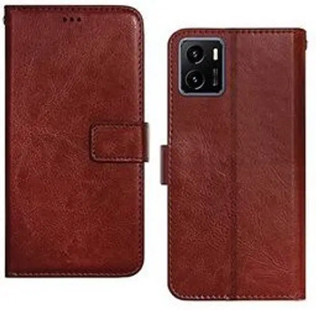 Flip Mobile Cover for Vivo Y15S, Multicolor