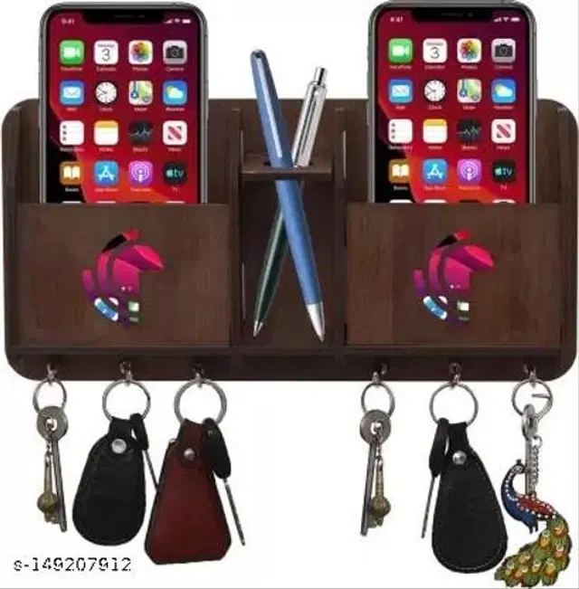 Wooden Key Holder, Brown