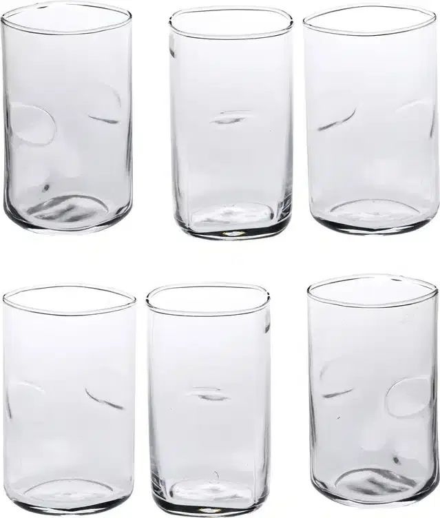 Liquor cum Cocktail Glasses, Transparent, 300 ml, Pack of 6