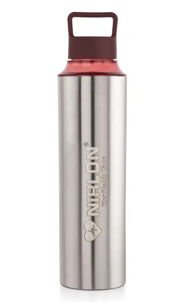 Stainless Steel Insulated Single Wall Water Bottle, Silver, 900 ml