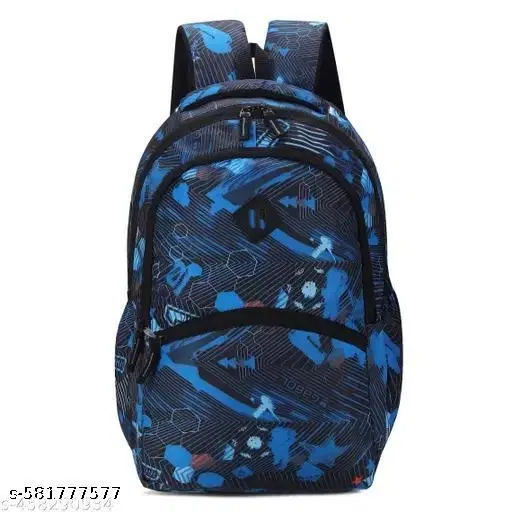 Polyester Backpack for Men & Women, Blue