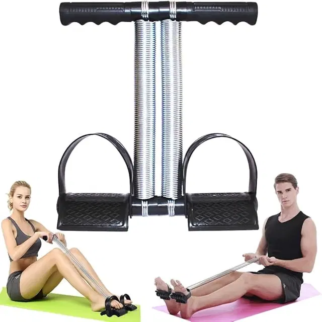 Stainless Steel Tummy Trimmers for Home Workout, Black