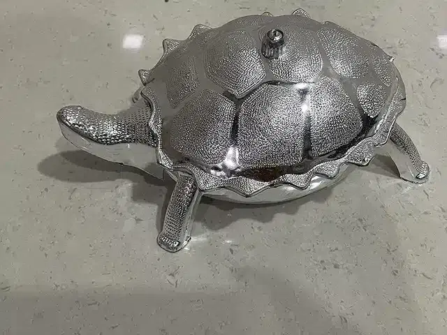 Airtight Spice & Dry Fruit Container with Lid, Silver