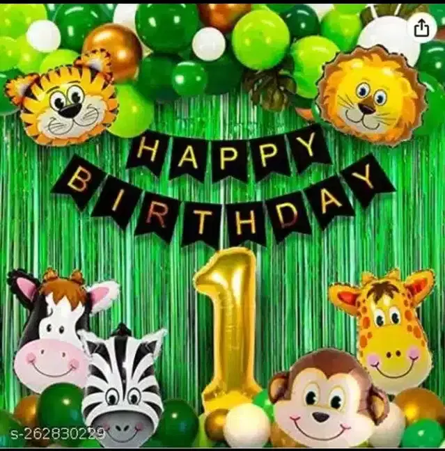 Birthday Decoration Kit, Multicolor, Set of 1