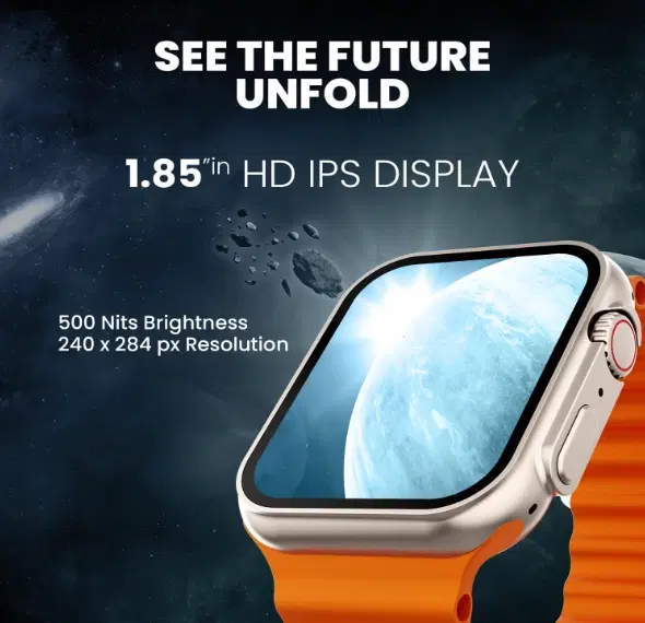 Silicone Strap S8 Ultra Smart Watch, Orange