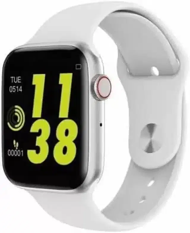 Silicone Strap T500 Smartwatch, White