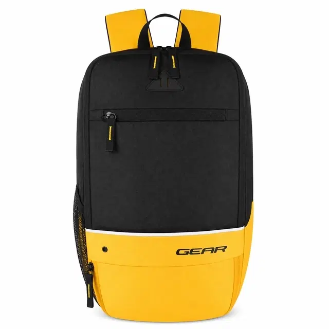 Gear Superior XL, 17L Backpack for Men & Women, Black Yellow