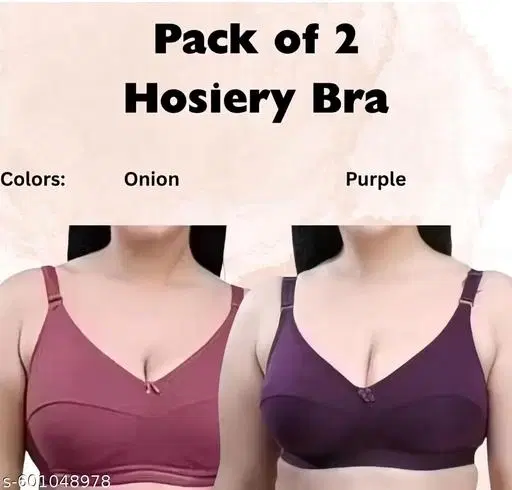 Non Padded Bra for Women, Pack of 3 (Multicolor, 32B)