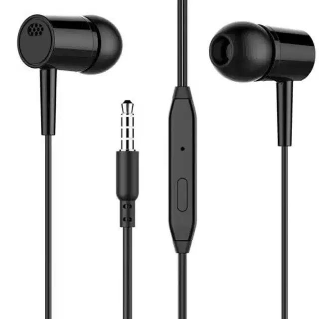 In-Ear Wired Earphone with Mic, Black