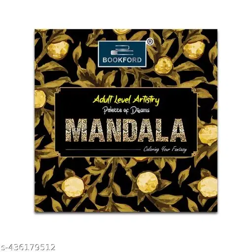 Adult-Level Artistry Palette of Dreams Mandala Coloring Your Fantasy Book – Stress Relief, Mindfulness, Creative Expression, Relaxation, Therapeutic Coloring, Intricate Patterns, Inspirational Art for Adults, Hobby & Gift Idea