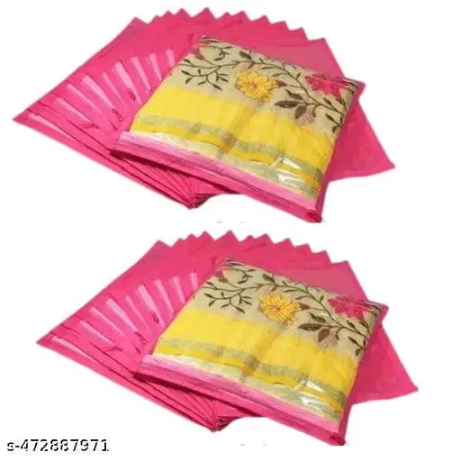 Non-woven Clothes Cover,  (Beige),  (Pack Of 24)