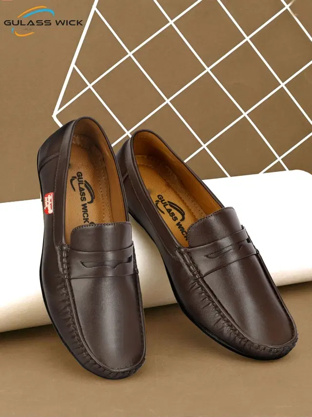 Derby Casual Shoes for Men (Brown, 6)