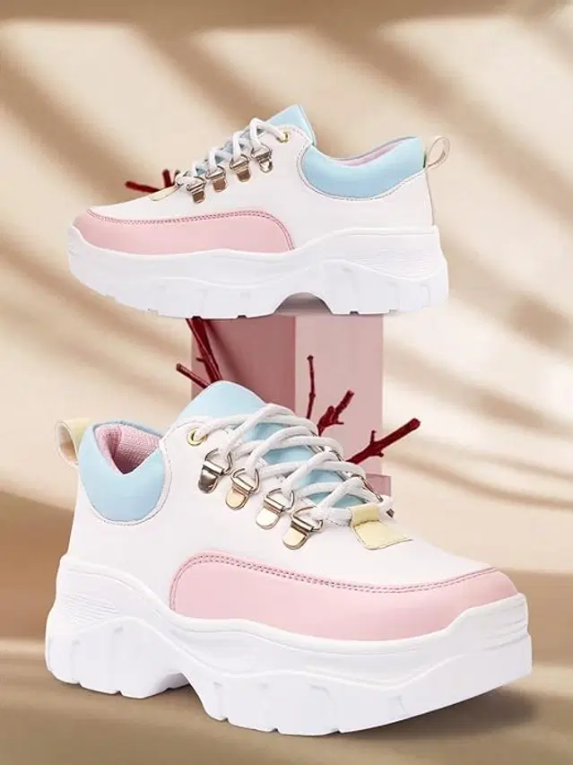 Sneakers for Women (White, 5)