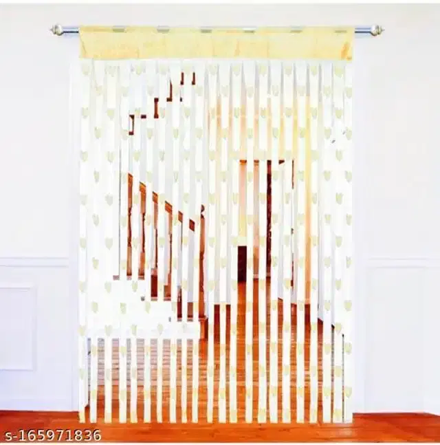 Curtains for Door, Cream, 7x4 feet