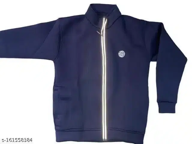 Scuba Jacket for Boys (Navy Blue, 5-6 Years)