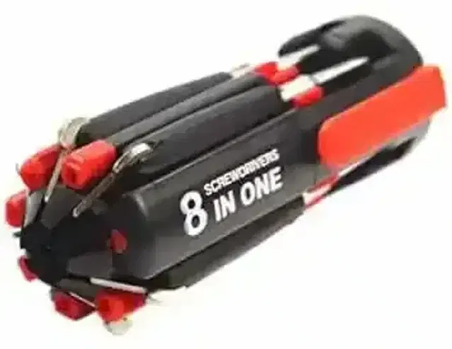 Pickadda 8 in1 Aluminum Screwdriver Tool Kit with 6 LED Light
