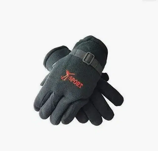 Winter Warm Gloves for Men & Boys, Set of 1 (Black)