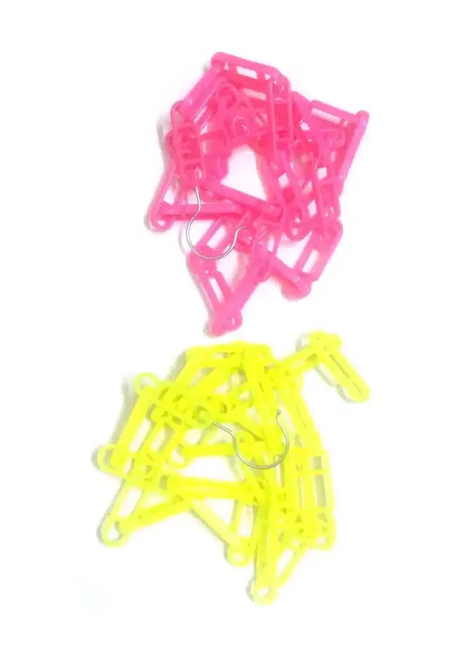 Plastic Hooks Hanger, Pack of 2, 76 m, Assorted