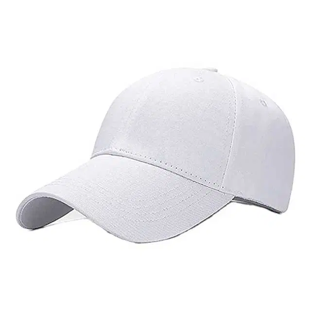 Baseball Caps, Pack Of 1 (White) (Mo-085)