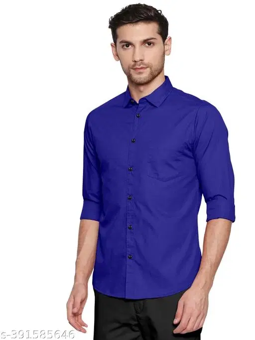 Spread Collar Kurta for Men (Blue, S)