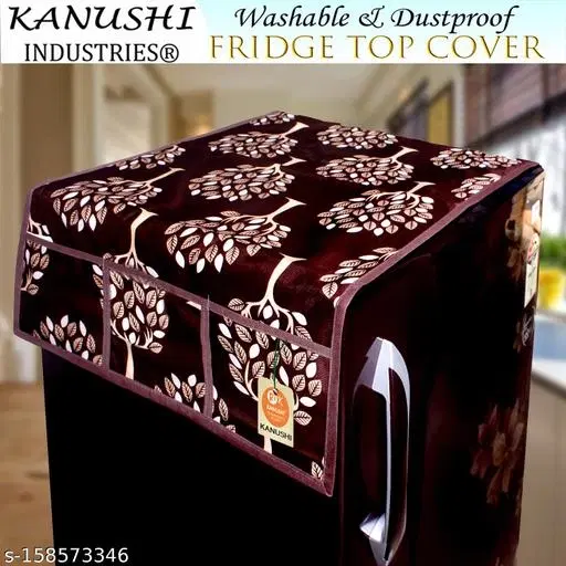 KANUSHI Industries® Designer Fridge Top Cover (Brown)(RK-FT-BB-TR-01)…