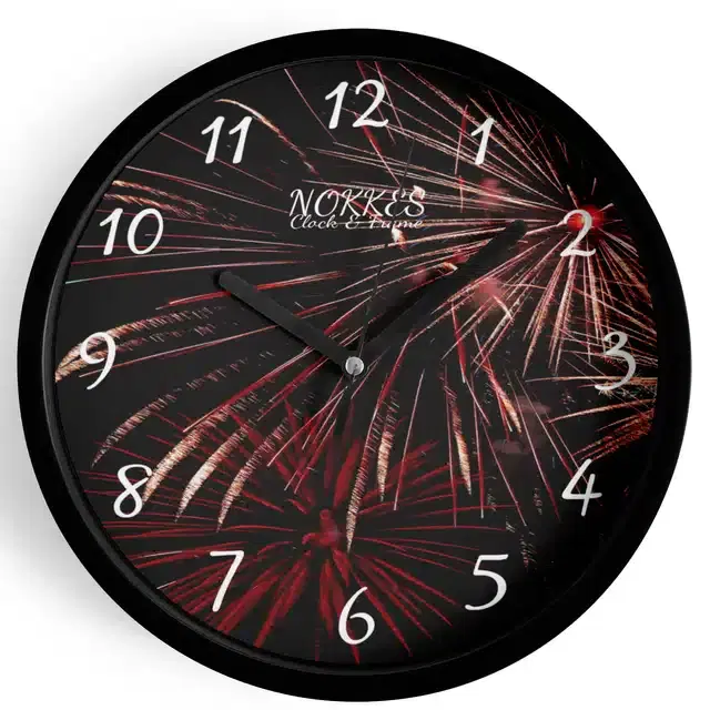 Plastic Printed Wall Clock, Multicolor, 7 Inches
