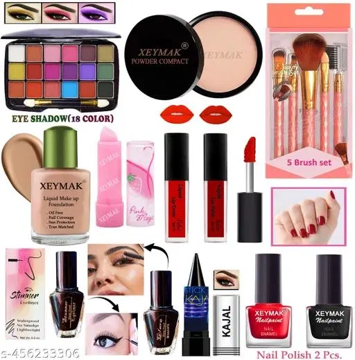 Face Makeup Combo, Multicolor, Set of 1