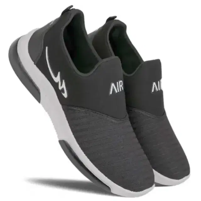Solid Mens Casual Shoes (Grey, 7)