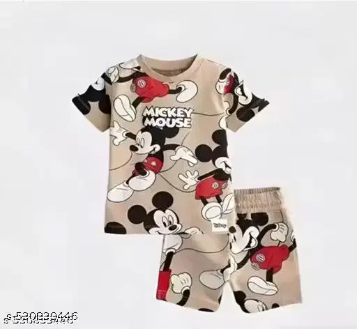 Poly Blend Clothing Set for Kids, Muticolour  (3-4 Years)