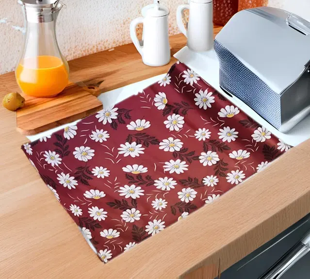 PVC Printed Shelf Mat Roll, Multicolor, 5 m