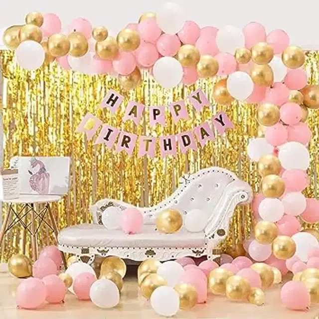 Birthday Decoration Kit, Multicolor, Set of 34