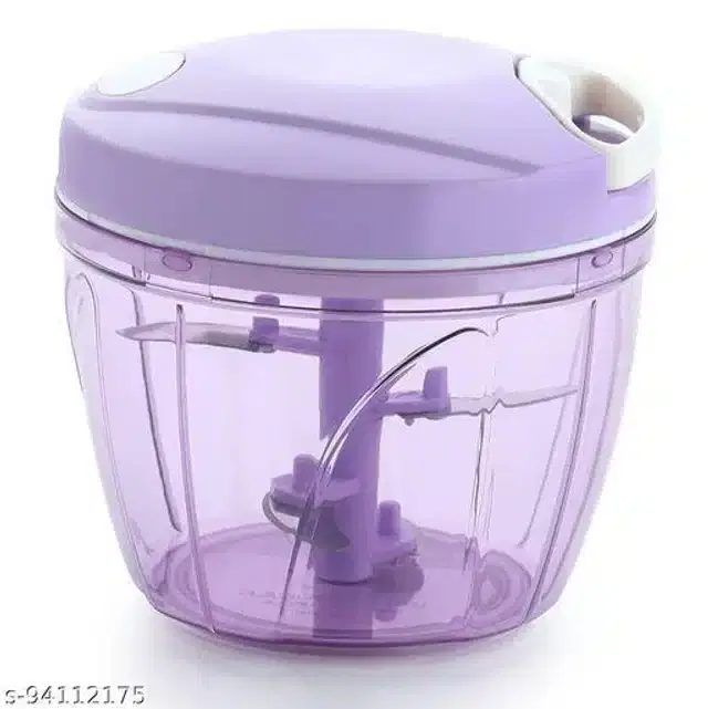 Plastic Manual Chopper, Purple, 950 ml