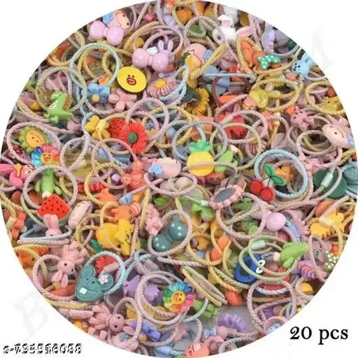 Cute Scrunchies for Women (Multicolor, 3 Pcs)