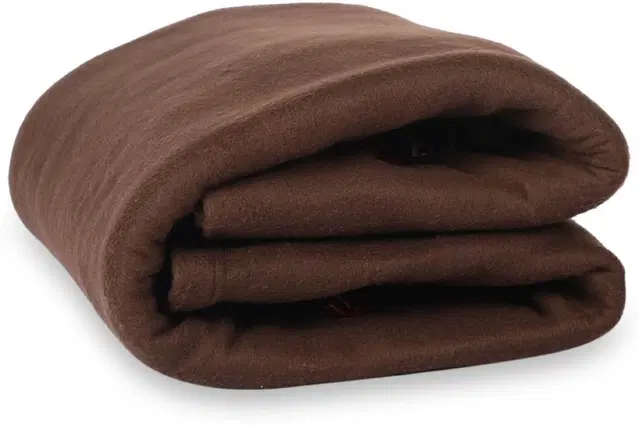 Fleece Blanket, Brown, 60x90 Inches